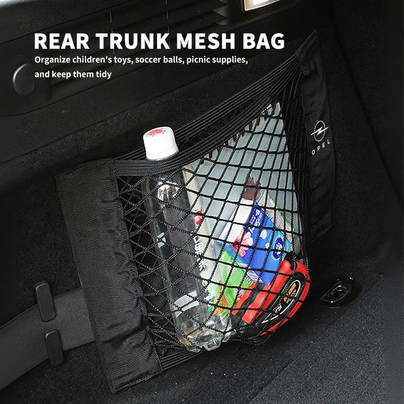 Car Rear Trunk Elastic Mesh Extinguisher Storage Net Fixing Bag For Opel Insignia Astra G J F K Vectra C H Corsa C B D Omega