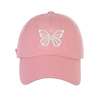 NICK&NICOLE VINTAGE BUTTERFLY BLINK BALL Cap_pink
