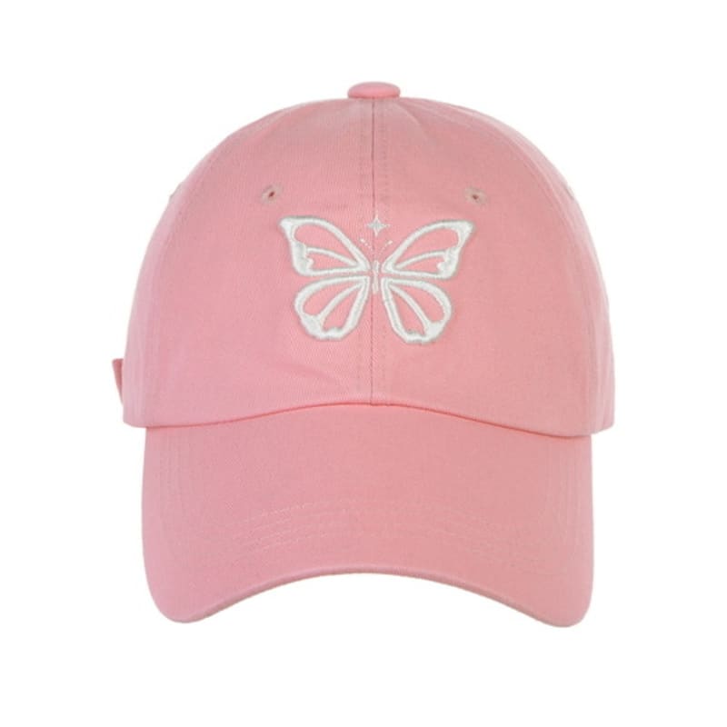 

NICK&NICOLE VINTAGE BUTTERFLY BLINK BALL cap_pink FREE