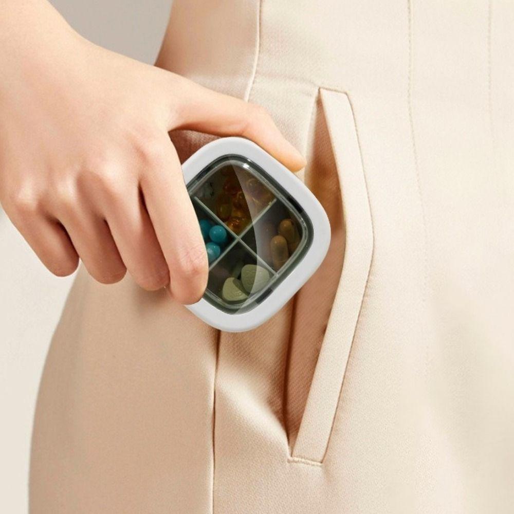 Moisture-proof Pill Box Plastic Medicine Container Portable Vitamin Organizer  Living Room