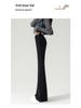 Women's High-Waisted Black Flare Pants - Slim Fit, Stretch, Petite Size, Spring/Autumn 2026 Collection