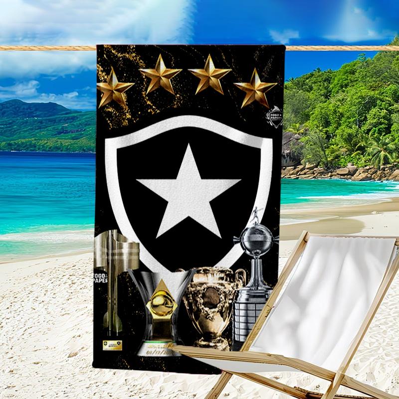 Botafogo Football Club Printed Beach Towel, Super Soft Microfiber, Perfect Gift Birthday, for Pool, Beach, Travel, for family and friends