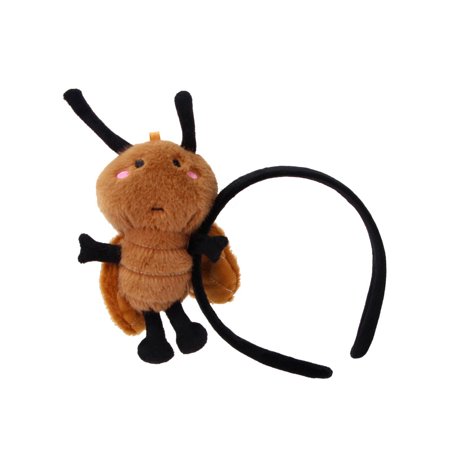 

Забавный плюшевый ободок с тараканом для всех возрастов, для Хэллоуин-вечеринки, собрания, головной убор, школьного мероприятия, фестиваля, реквизит, обручи для волос