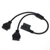 CarAngels 16PIN Extension 2 Splitter Cable 50cm Harness 2 Port L-Shape for OBD2