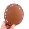 Fondos de Bolsos de Cuero con 48 Agujeros Hecho a Mano Redondo Moldeador de Fondo de Bolso Diá 15cm/5.91'' Accesorios para Bolsos DIY para Bolsos de Punto