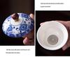 Compact Travel Tea Set with Automatic Rotating Teapot and Side Handle Kung Fu Cups