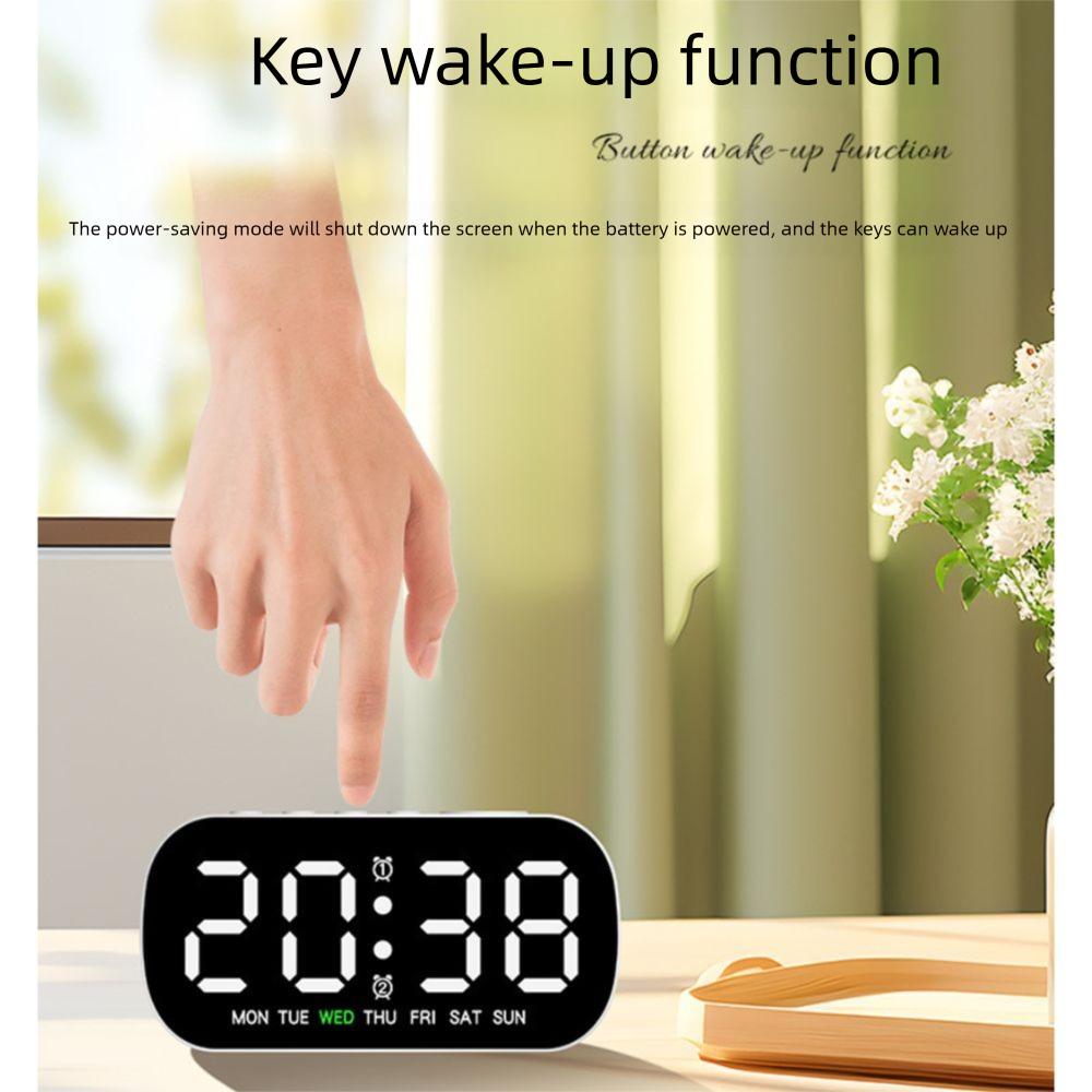 Large Display LED Digital Clock Temperature Display Table Clock Digital Alarm Clock  Bedroom