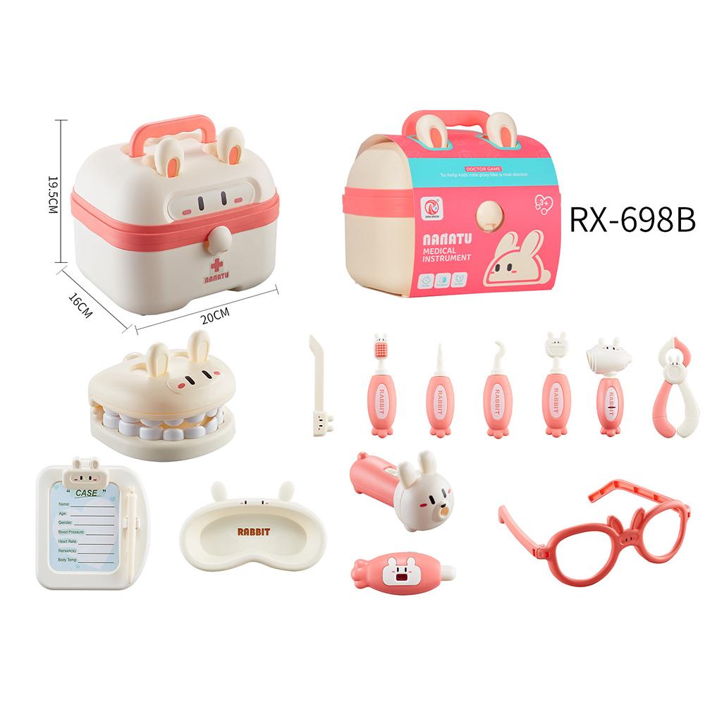 Nana Rabbit Children's Doctor Play House Toy Suit Primary School Student Gift Box Nursing Injection Stethoscope