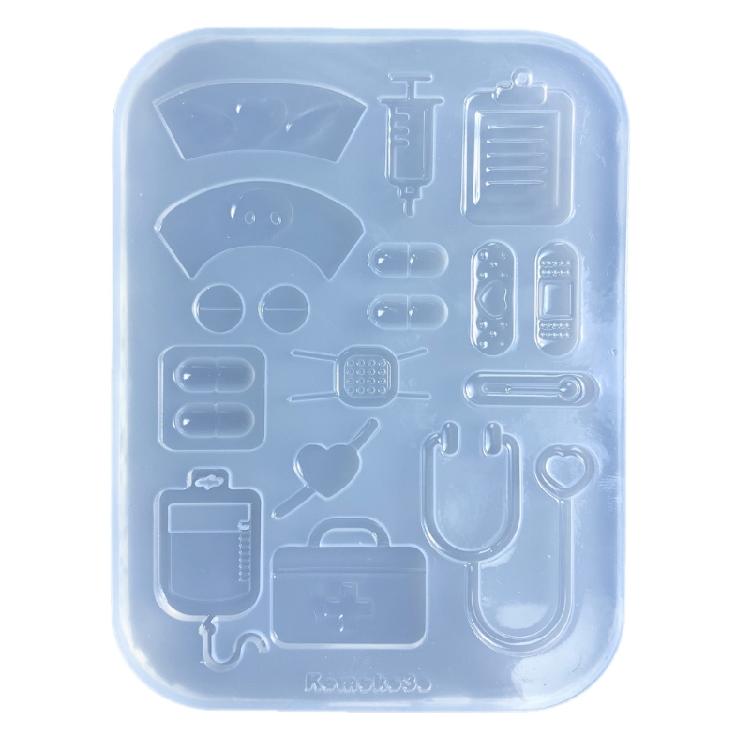 

Medical Theme Silicone Mould DIY Resin Decorative Crafts Jewelry Making Mold Nail Art Stickers Crucifix Epoxy Resin Mold 1