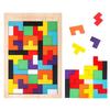 Kids' Wooden Tetris Shape Matching Puzzle Blocks for Early Learning
