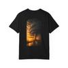 T-Shirt Wedge Tornado Sunset Storm Chaser Stampa Nera Dietro Comfort Colors 1717