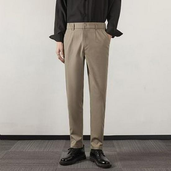 2024 Men's Ice Silk Quick-Dry Wide-Leg Casual Pants