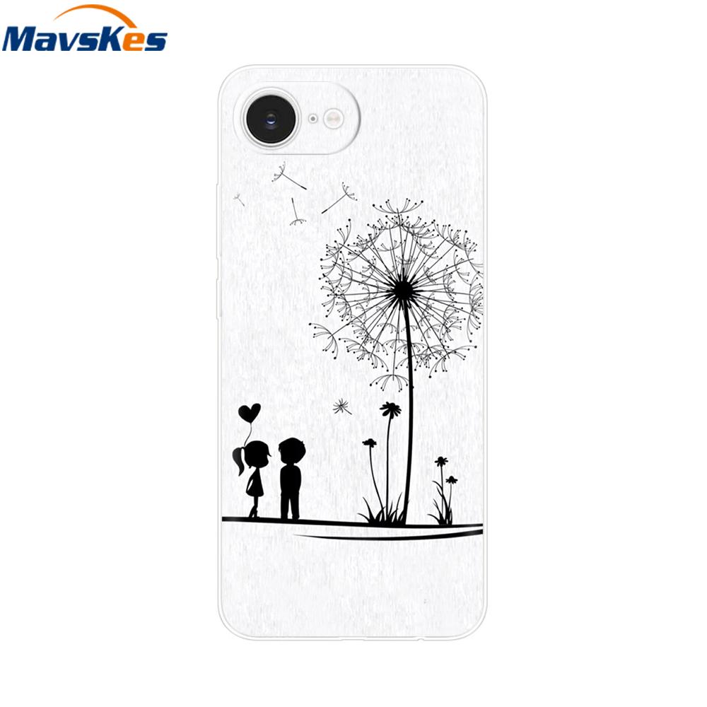 For iPhone 16e Case For Apple iPhone 16e Case Luxury Clear Painted Cover Case For iPhone 16e 16 E Coque Protective Cover Fundas