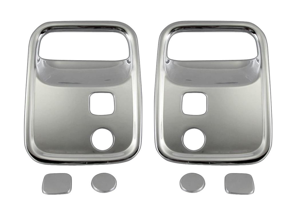 BRIGHTZ Chrome Plated Door Handle Covers for the Hijet Jumbo Truck Compatible with the and S Hijet Jumbo (Plate) S500P/S510P (Late Model)