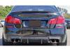 BMW 5 Series F10/F18 V-Style Carbon Fiber Rear Diffuser Kit
