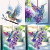 Niedliche Vogel Acryl Wanddekoration für Wohnzimmer und Garten Festliche Deko Geschenk