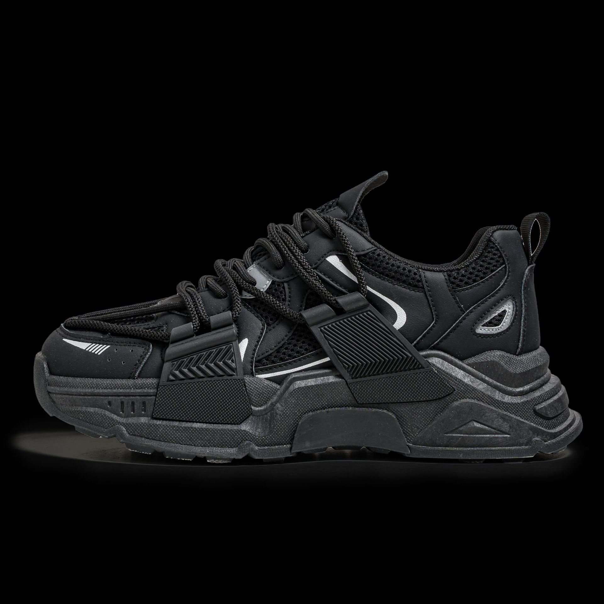 

МОДНАЯ ОБУВЬ, мужские дышащие спортивные кроссовки, спортивные кроссовки для бега, уличные женские теннисные кроссовки для тренажерного зала 39 чёрный