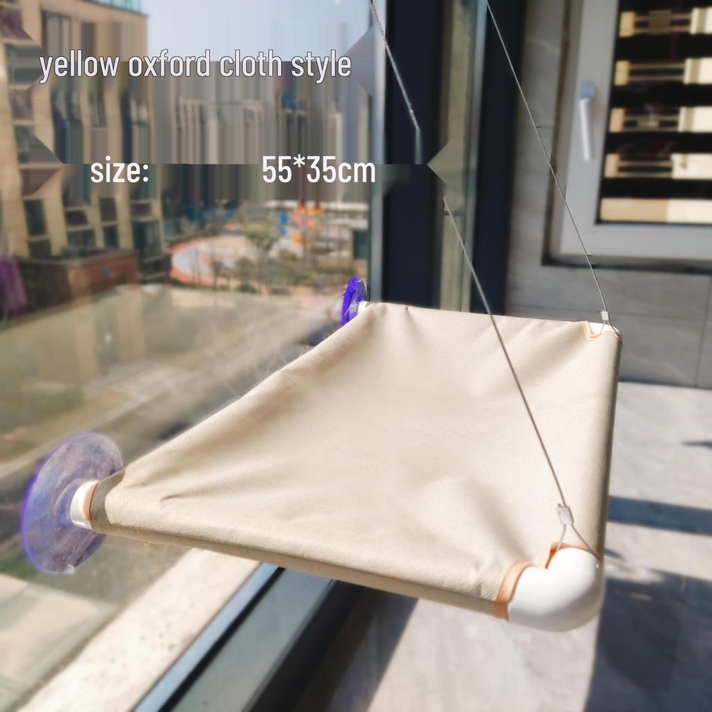 Wandmontierte Glas-Katzenhängematte - Universelles Vier-Jahreszeiten-Katzenbett mit Saugnäpfen