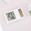 Thermometers Hygrometer Solar Powered Desktop Temperature Humidity Meter Gauge with LCD Display for Baby Room Office