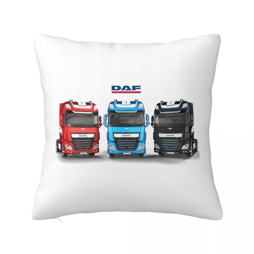 DAF Red Design Best Logo Square Pillowcase Cushion Cover Pillow Case Throw Pillow Cover for Home Sofa Living Room