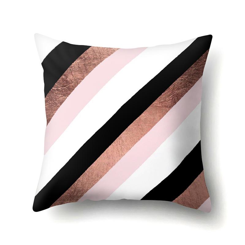 Polyester Pillow Case Automobile Decoration Home Printed Pillow Case Waist Cushion Cover Car Cushion Head Cushion Cover