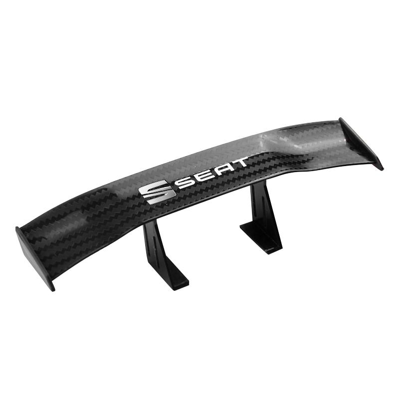 New B6 Car Rear Mini Spoiler Wing Motorcycle Small Model Canard Tail Winglet ABS Carbon For SEAT Ibiza Leon Arona Ateca Tarraco Alhambra Cupra