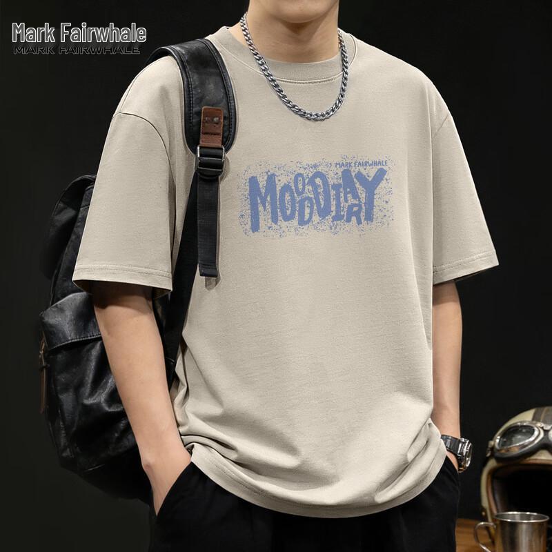 Mark Fairwhale Men s American Trendy Pure Cotton Splash T-Shirt M 2580₽