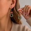 Bell Christmas Earrings Rhinestone Christmas Jewelry Sweet Xmas Drop Dangle Stud  New Year