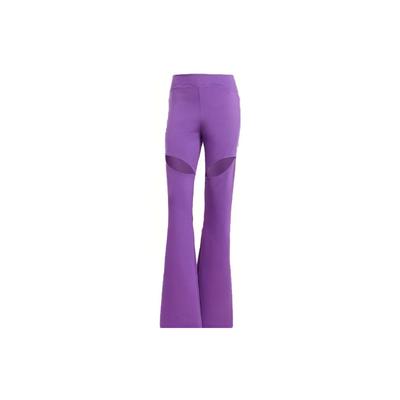 X Rui Zhou Collaboration FW23 Solid Color Hollow Design Sports Long Pants Women Bottoms Bright-Purple IU0167