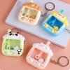Plastic Mini Claw Machine Keychain Little Panda Funny Finger Toys  Car Key Chains