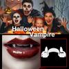 Retractable for Vampire Fangs Fangs Spoof Teeth Party Dance Halloween Costume Props Masquerade Accessory Gift for Hallow
