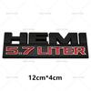 1Pc Metal Hemi 5.7 Liter Logo Badge Emblem Rear Trunk Decal Car Stickers For Charger Dart Durango Caliber Journey Accessories