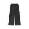 Skechers Knitted Loose Soft Comfortable Fashion Work Knitted Sports Pants Women Bottoms Carbon-Black L225W124-0018