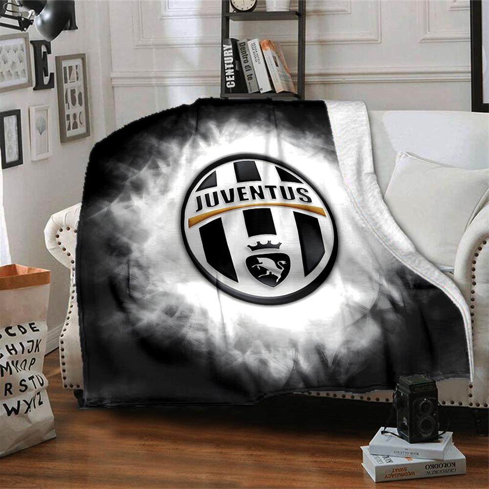 1pc Juventus Blanket, Gift, for Men and Women, Soft Blanket, Good for Sofa Bed Couch Travel, Lightweight Flannel Blanket