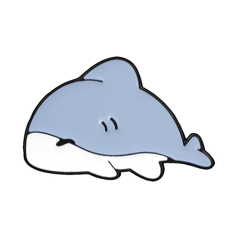 Xiaomi Cartoon Glitter Underwater Marine Creature Enamel Pin Cute Whale Dolphins Sharks Octopus Manta Ray Seahorse Badge Jewelry Brooch