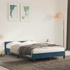 Vidaxl Bed Frame Without Mattress, Dark Blue, 120X200 Cm, Velvet