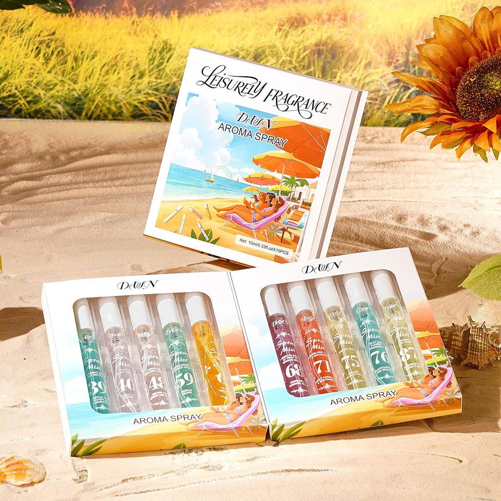 Brazilian Perfume Gift Box: Alcohol-Free, Long-Lasting 10ml Hair & Body Fragrance Spray