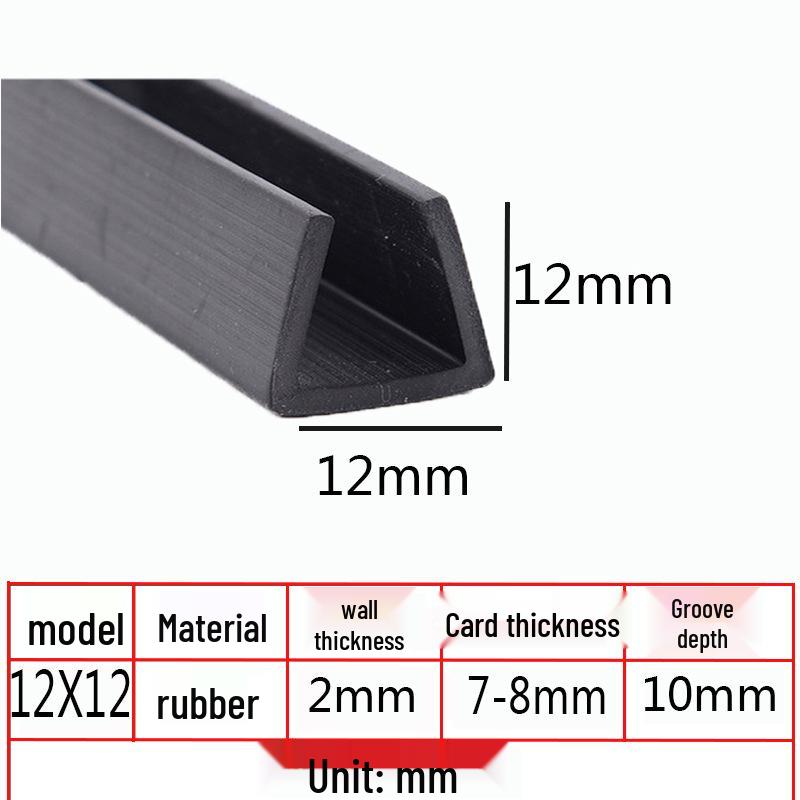 U-Shaped Rubber Anti-Collision Edge Strip for Glass Sealing