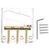 Electric Guitar Bridge 3 String Saddle Metal Instrument Accessory Replacement for TL
