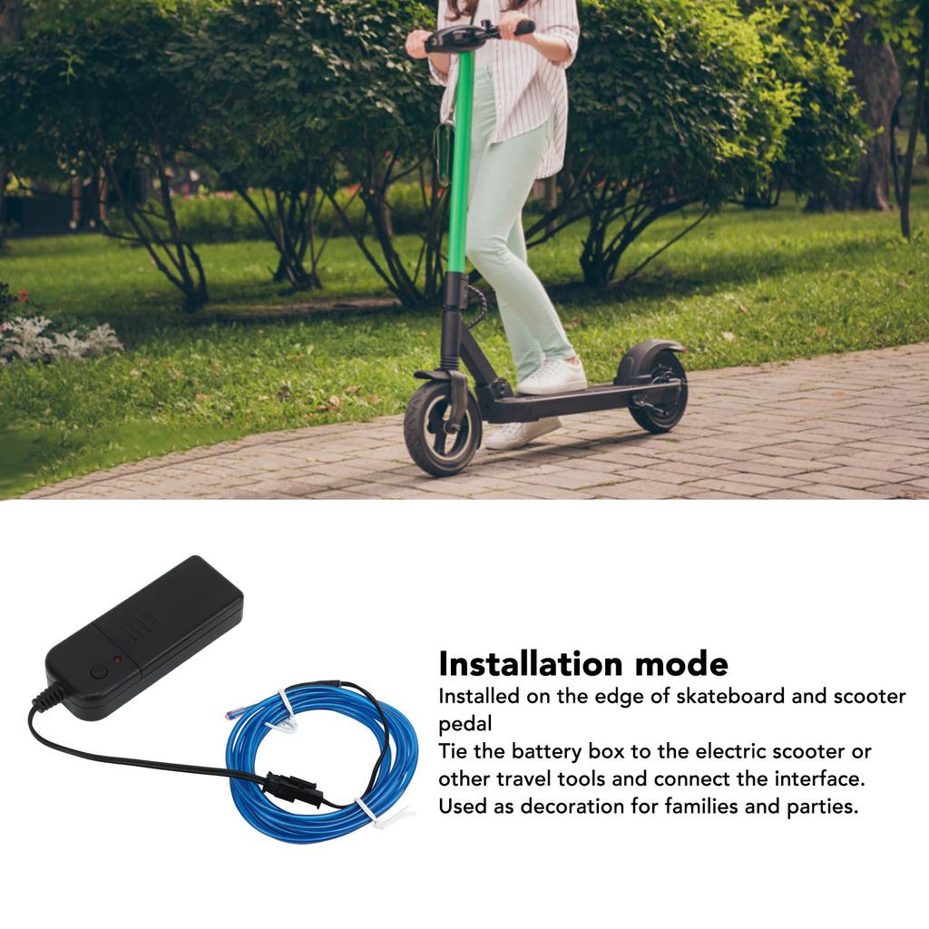 LED   Frame Light Waterproof Bright Decoration Scooter Frame Strip Light for Night Riding