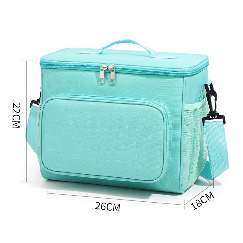 Portable Insulated Lunch Bag: Oxford Cloth, Handheld or Crossbody, Perfect for Picnics