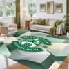 Hibernian FC Design Crystal Velvet Rug Soft Decorative Mat for Bedroom Entrance