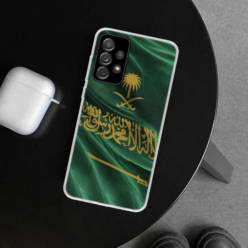 Königreich Saudi-Arabien Flagge Handyhülle für Samsung Galaxy A12 A22 A32 A52 A72 A02S A51 A50S A31 A20S A10S Note 20 Ultra 1