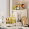 Scaffale Organizer Multifunzione per Spezie e Oli da Banco da Cucina