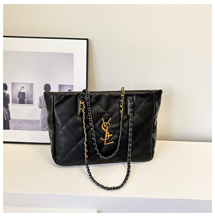 

Выдающееся мастерство, роскошная женская сумка с вышивкой ромбами, переносная сумка через плечо, косая сумка, сумка-тоут, новинка 2025 года чёрный