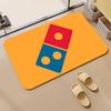 Бренд D-Domino's Коврик для пола, Диатомовый коврик для ванной, Быстросохнущий, Впитывающий, Нескользящий коврик для двери