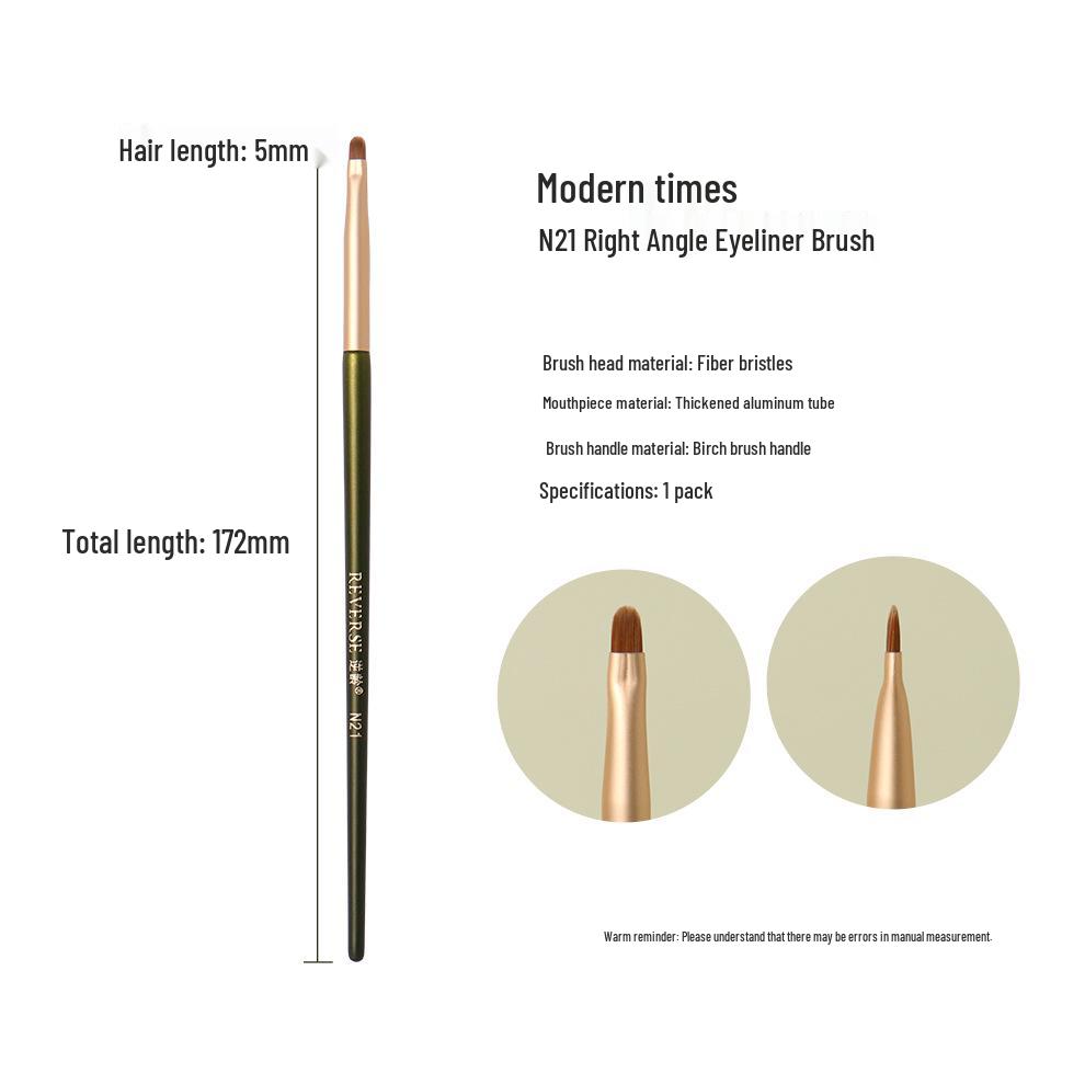 N21 Angled Ultra-Thin Soft Bristle Under-Eye Eyeliner Makeup Brush