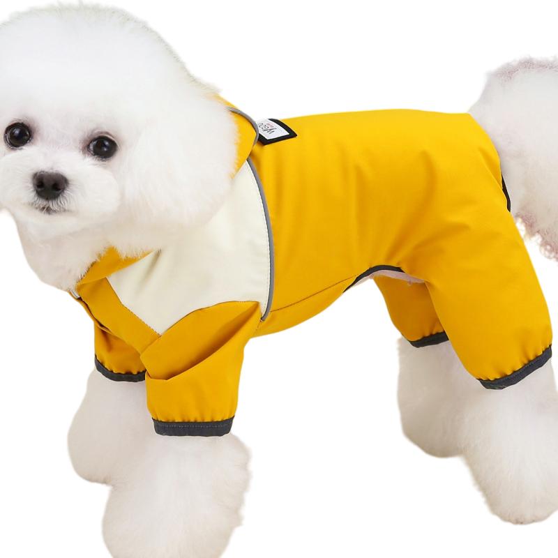 Hooded Dog Raincoats Jackets Pet Raincoat Dogs Clothes Overalls Jumpsuit Outdoor Waterproof Rain Coat For Dogs Puppy Clothing