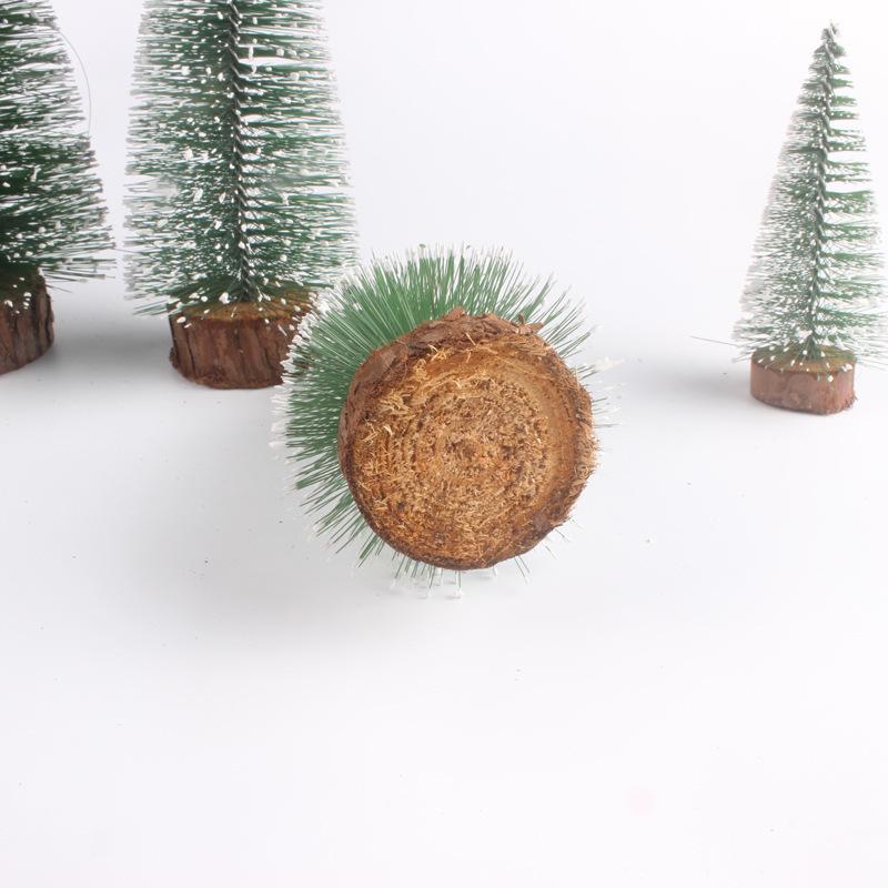 Mini Christmas Tree Desktop Decoration DIY Pine Needle Christmas Decorations Christmas Tinted White Cedar Small Christmas Tree
