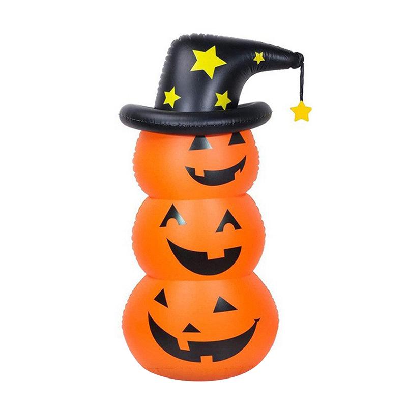 Inflatable PVC Pumpkin Ghost Tumbler Halloween Decoration